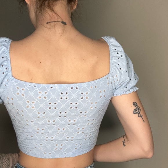 Blue Garage CropTop - Picture 2 of 4